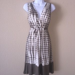 Micheal Kors Dress Medium Green Tie Dye Sleeveless